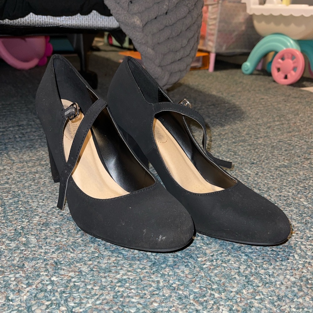 Black Mary Jane Heels
